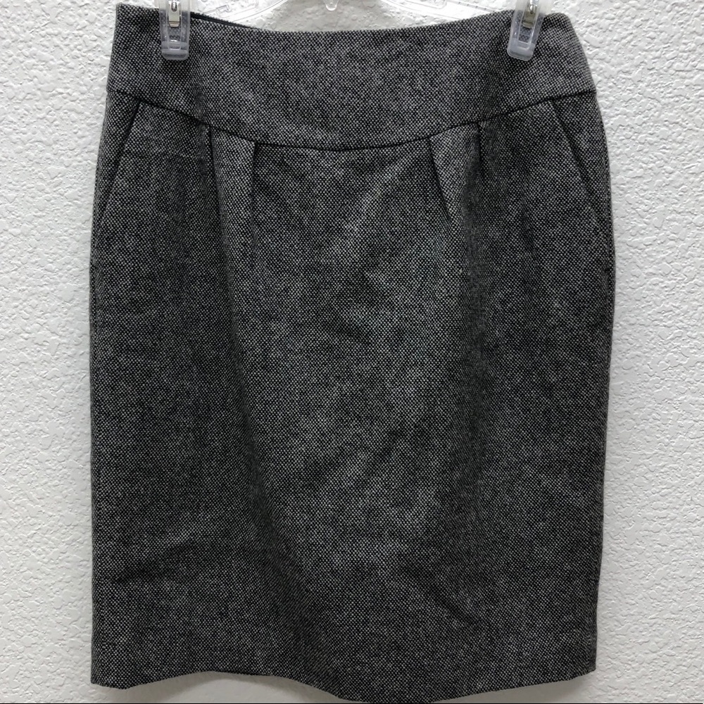 Michael Kors Tweed Pencil Skirt 4 100% Wool Pocket